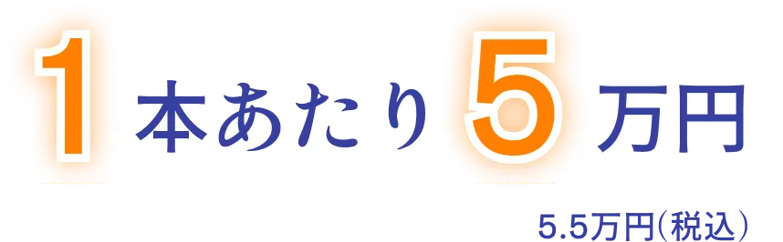 1本あたり5万円